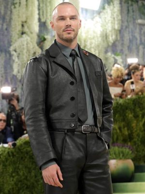 Nicholas Hoult Met Gala 2026 Leather Jacket