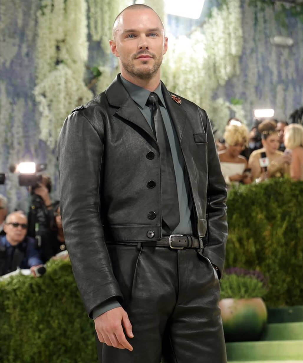 Nicholas Hoult Met Gala 2026 Leather Jacket