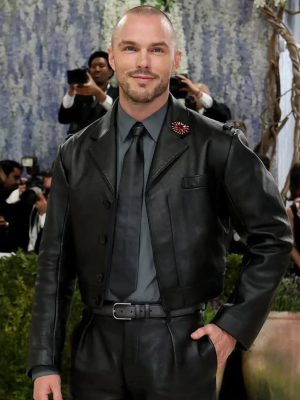Nicholas Hoult Met Gala 2026 Leather Jacket