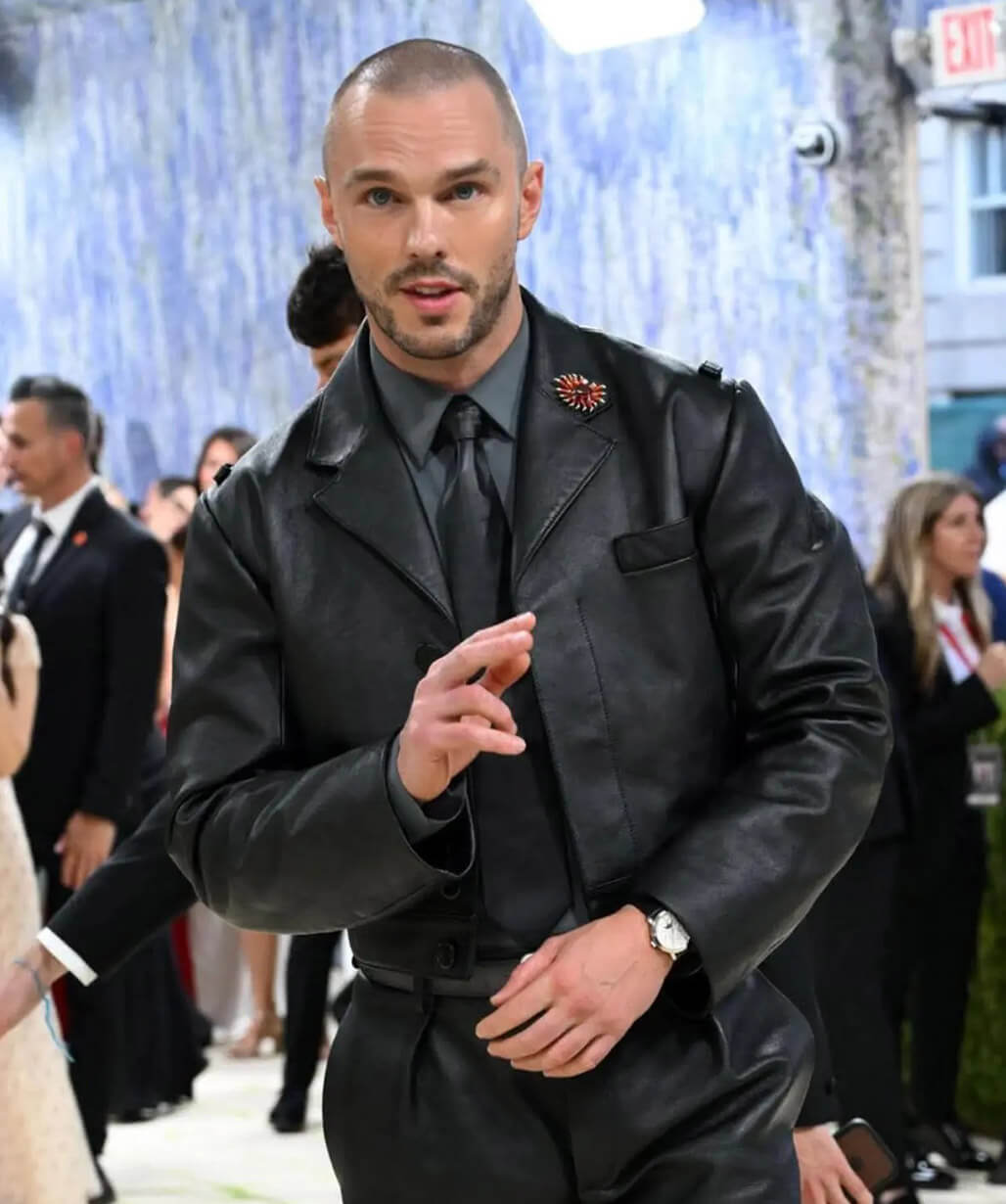 Nicholas Hoult Met Gala 2026 Leather Jacket
