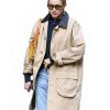 NYC 2026 Gigi Hadid Beige Cotton Coat