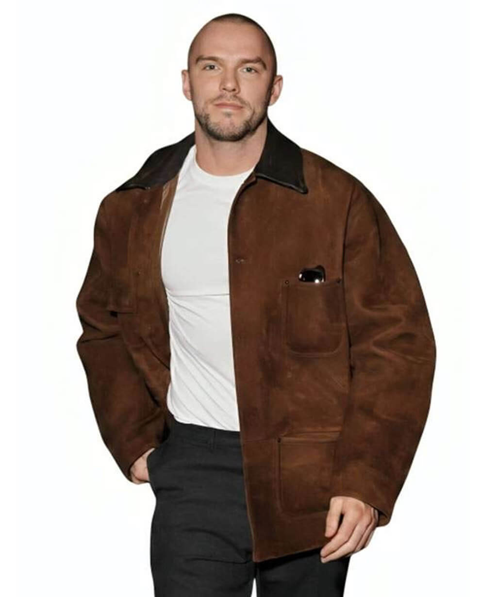 NYC 2026 Nicholas Hoult Suede Jacket