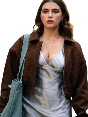 Off Campus 2026 Hannah Wells Brown Suede Jacket