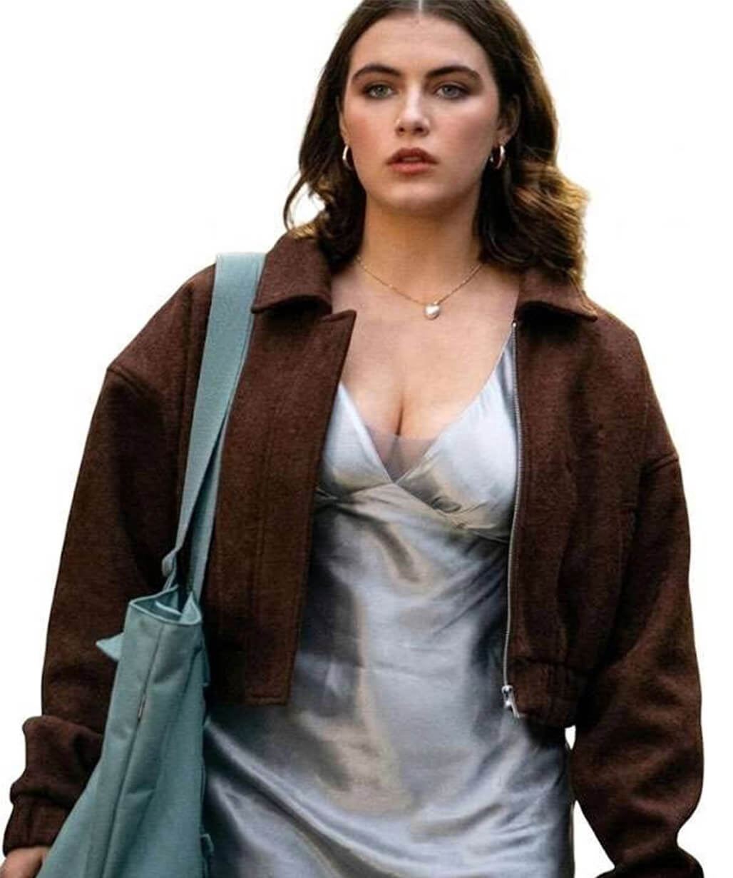 Off Campus 2026 Hannah Wells Brown Suede Jacket