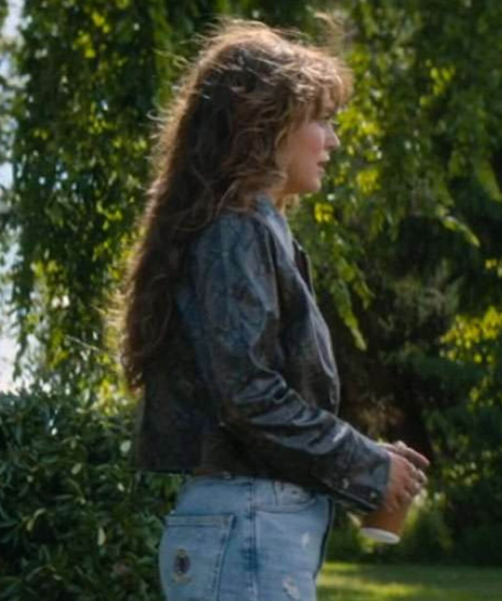 Off Campus 2026 Hannah Wells Snake Print Leather Jacket