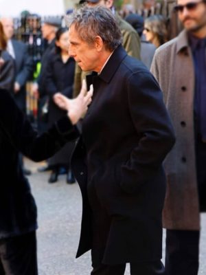 Off Weeks 2026 Ben Stiller Black Wool Coat