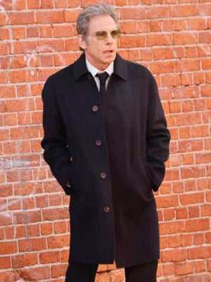 Off Weeks 2026 Ben Stiller Black Wool Coat