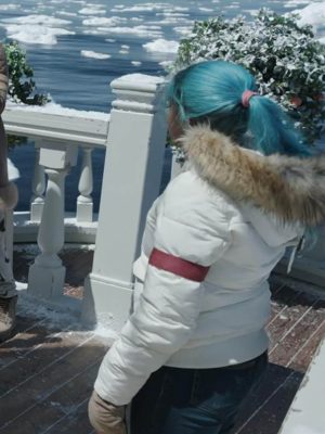 One Piece S02 Charithra Chandran White Hooded Jacket