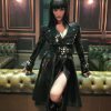 One Piece S02 Nico Robin Black Leather Coat