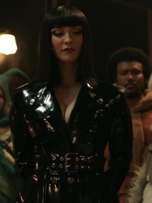 One Piece S02 Nico Robin Black Leather Coat