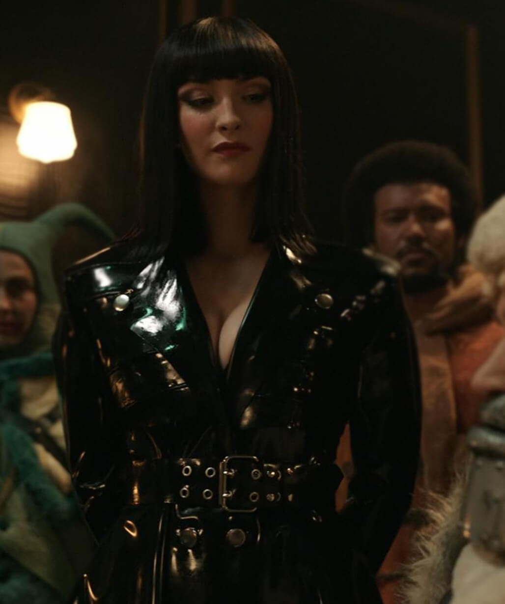 One Piece S02 Nico Robin Black Leather Coat