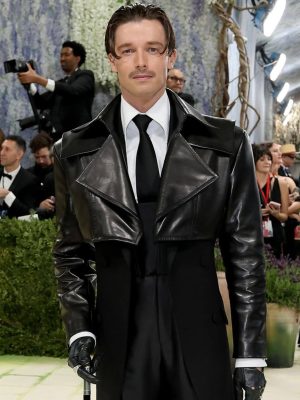 Patrick Schwarzenegger Met Gala 2026 Cropped Leather Jacket