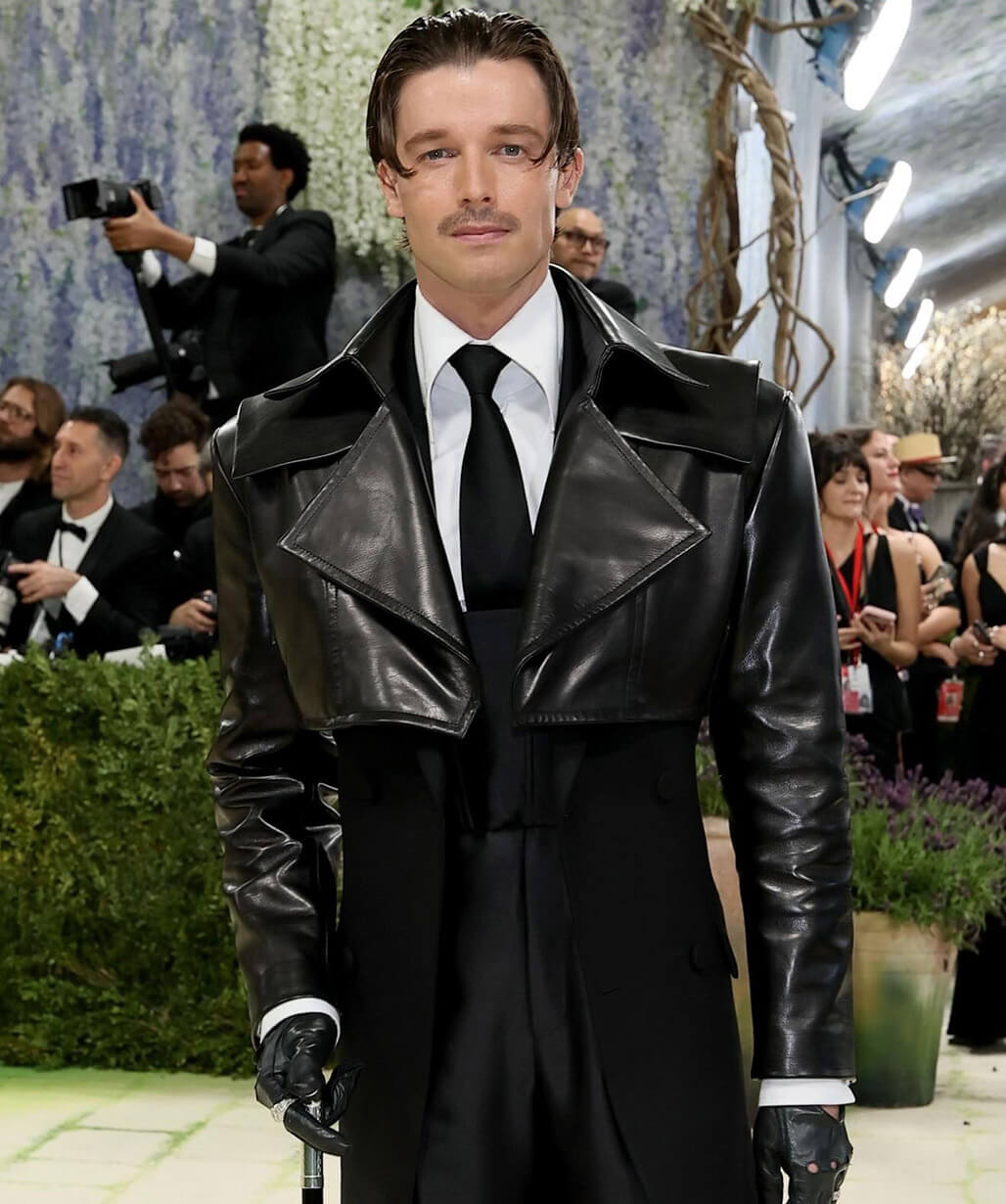 Patrick Schwarzenegger Met Gala 2026 Cropped Leather Jacket