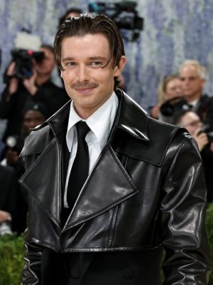 Patrick Schwarzenegger Met Gala 2026 Cropped Leather Jacket