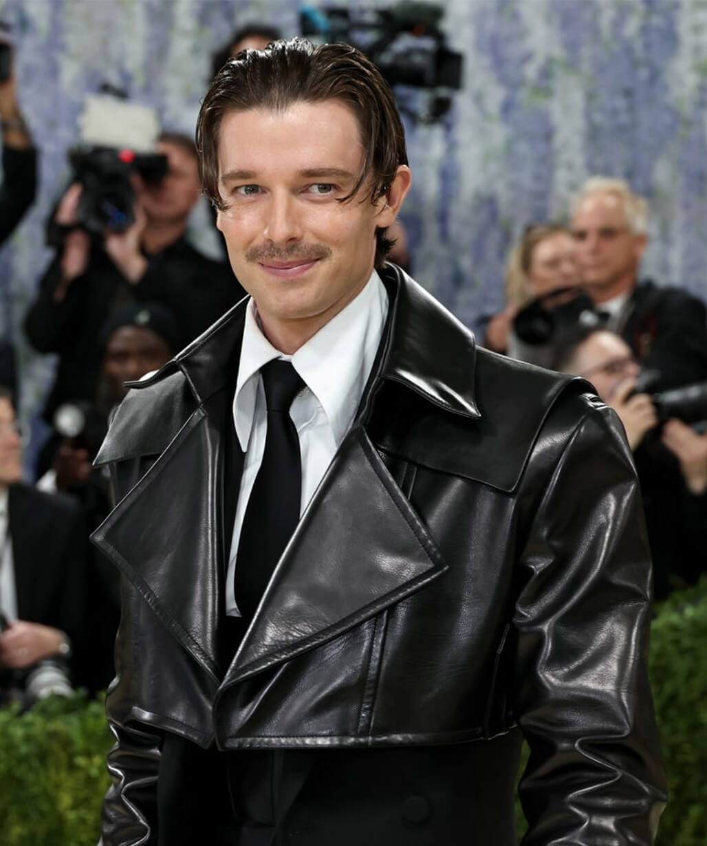 Patrick Schwarzenegger Met Gala 2026 Cropped Leather Jacket