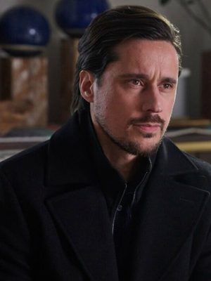 Peter Gadiot Memory Of A Killer S01 Black Wool Coat