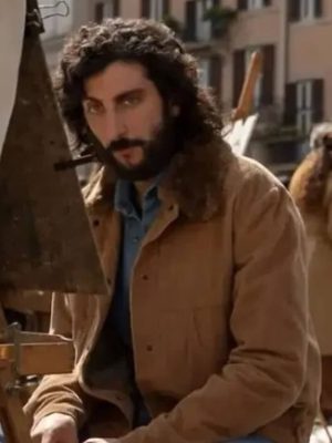 Pietro Castellitto The Big Fake 2026 Brown Corduroy Jacket