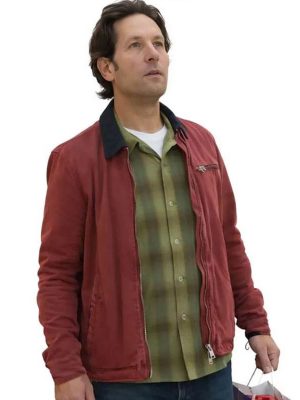 Power Ballad 2026 Paul Rudd Red Cotton Jacket