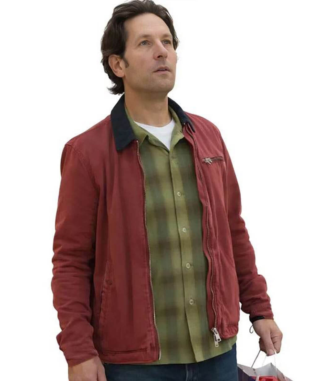 Power Ballad 2026 Paul Rudd Red Cotton Jacket
