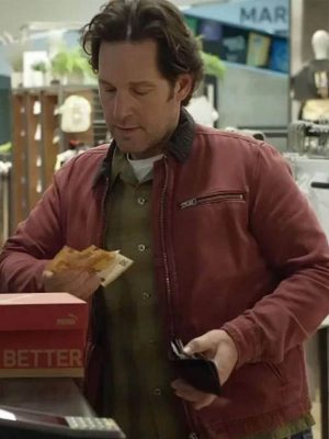 Power Ballad 2026 Paul Rudd Red Cotton Jacket