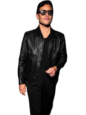 Rami Malek Met Gala 2026 Black Leather Jacket
