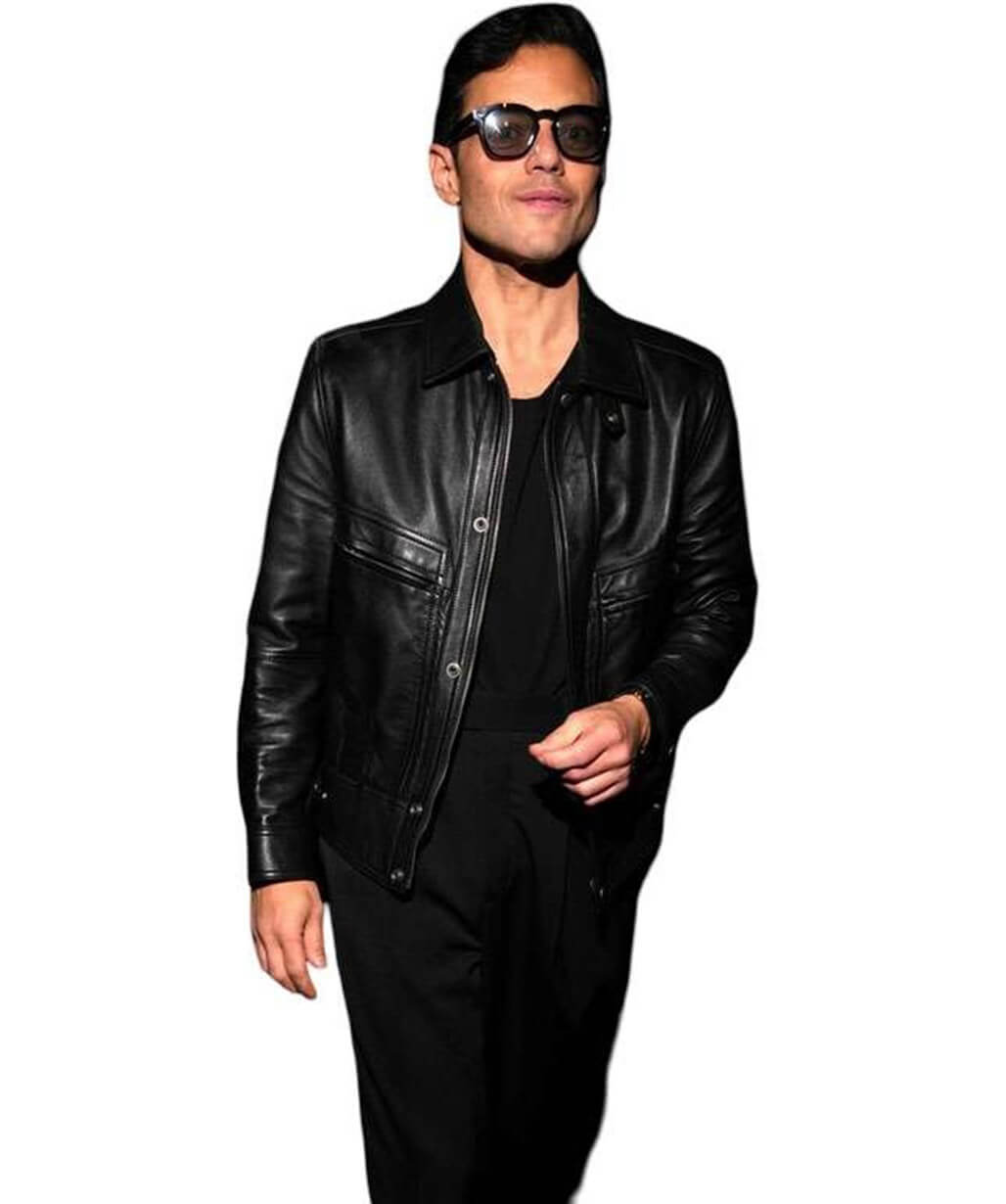 Rami Malek Met Gala 2026 Black Leather Jacket
