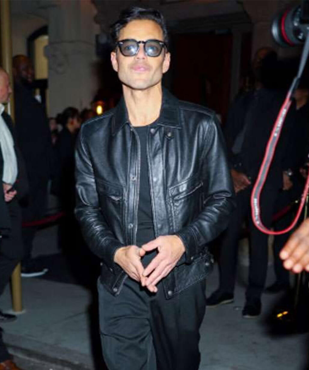 Rami Malek Met Gala 2026 Black Leather Jacket
