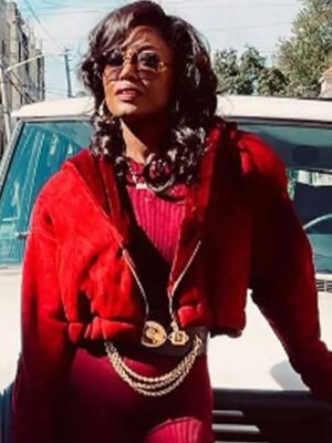 Raquel Thomas Power Book III Raising Kanan Maroon Jacket
