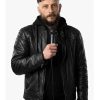 Richard Gadd Half Man 2026 Black Leather Jacket