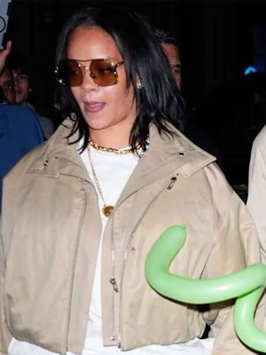 Rihanna NYC 2026 Beige Cotton Jacket