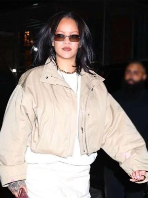 Rihanna NYC 2026 Beige Cotton Jacket