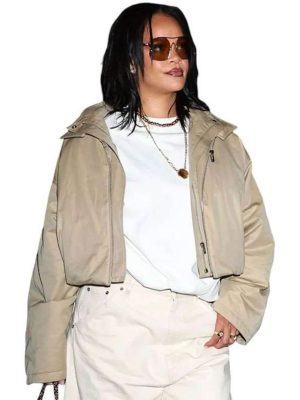Rihanna NYC 2026 Beige Cotton Jacket