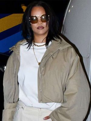Rihanna NYC 2026 Beige Cotton Jacket