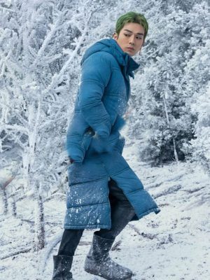 Roronoa Zoro One Piece S02 Blue Puffer Coat