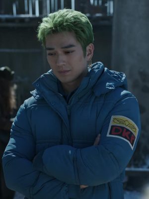 Roronoa Zoro One Piece S02 Blue Puffer Coat