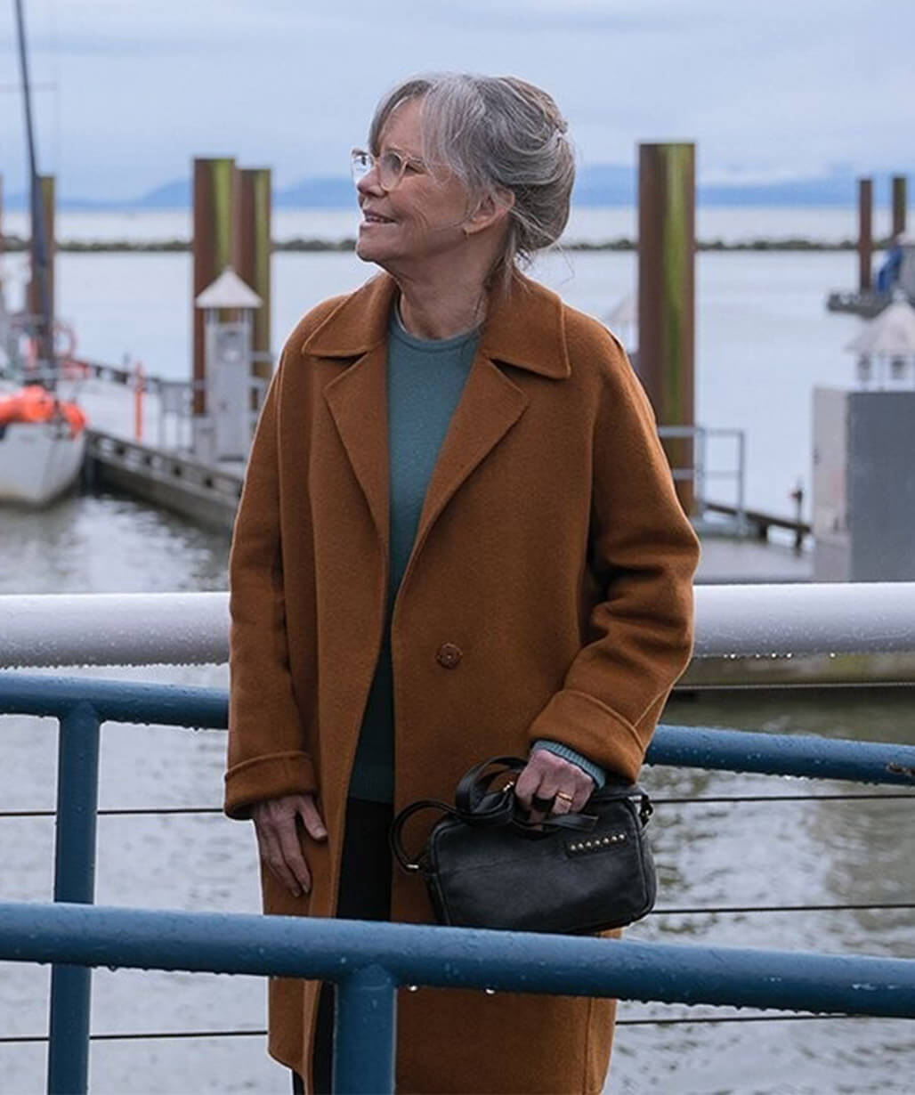 Sally Field Remarkably Bright Creatures 2026 Wool Coat