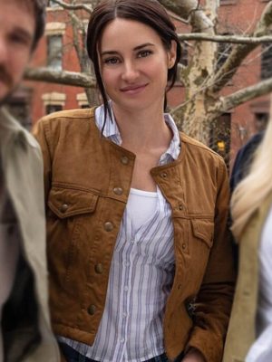 Shailene Woodley Count My Lies 2026 Brown Jacket