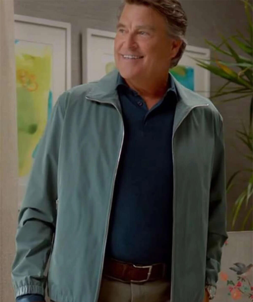 Ted McGinley Shrinking S02 Grey Cotton Jacket