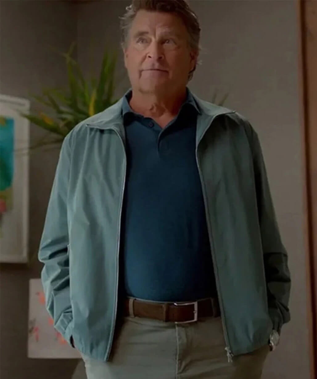 Ted McGinley Shrinking S02 Grey Cotton Jacket