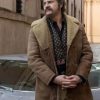 The Big Fake 2026 Edoardo Pesce Suede Shearling Jacket