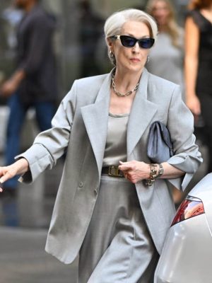 The Devil Wears Prada 2 Meryl Streep Grey Blazer