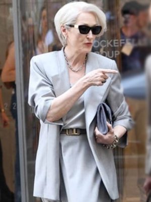 The Devil Wears Prada 2 Meryl Streep Grey Blazer