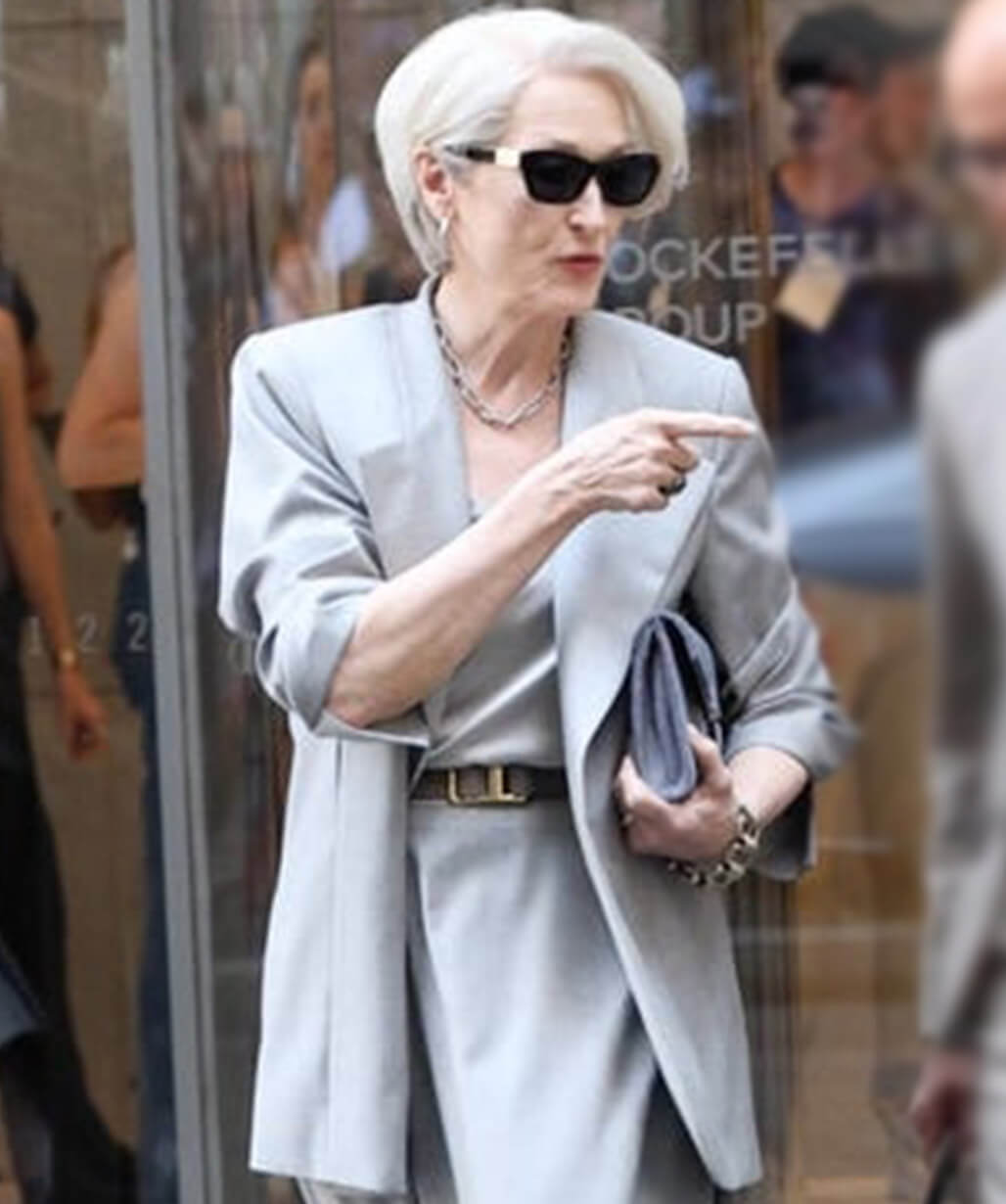 The Devil Wears Prada 2 Meryl Streep Grey Blazer