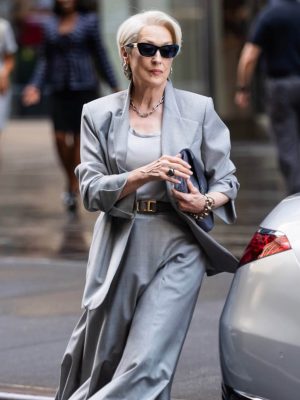 The Devil Wears Prada 2 Meryl Streep Grey Blazer