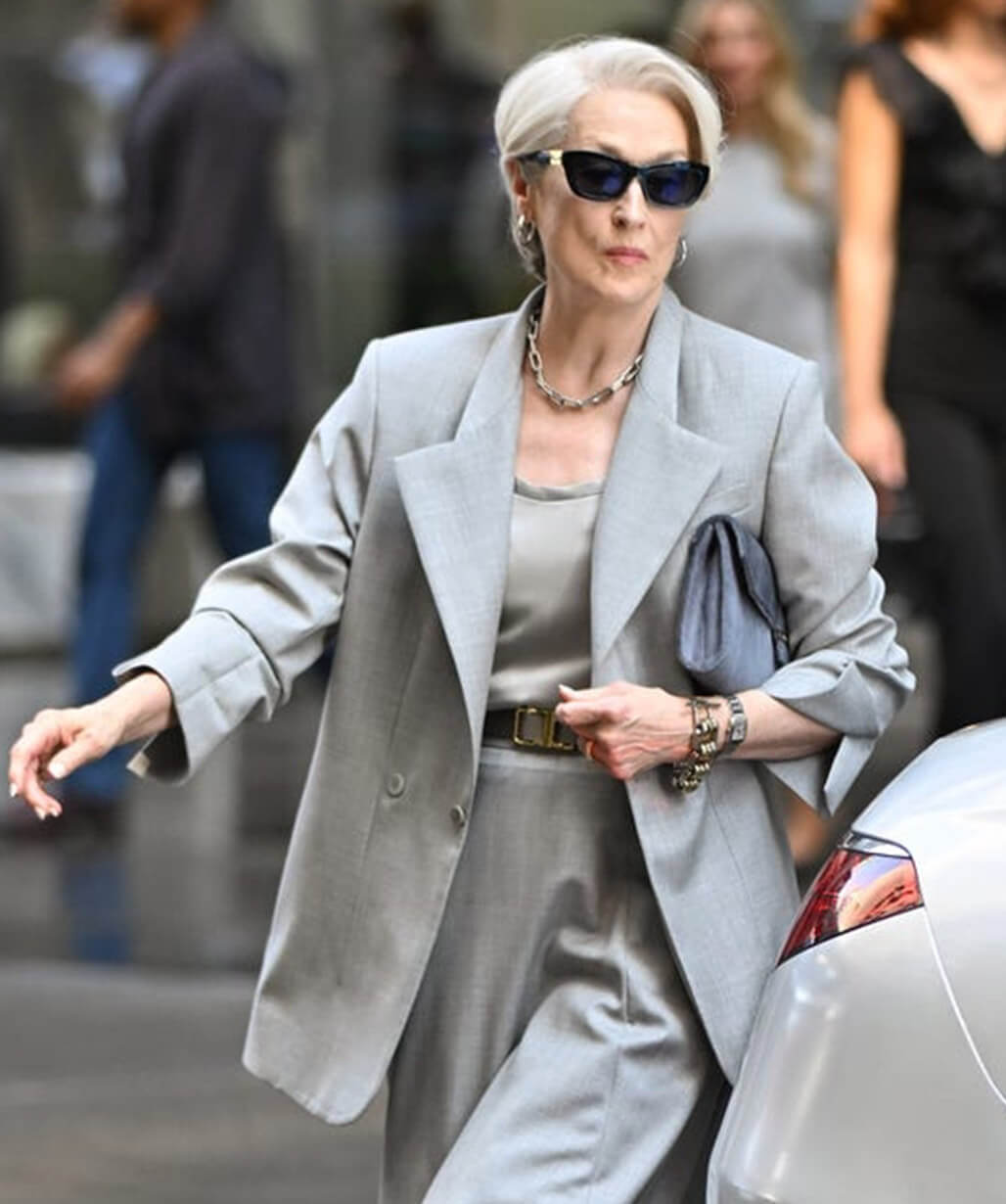 The Devil Wears Prada 2 Meryl Streep Grey Blazer