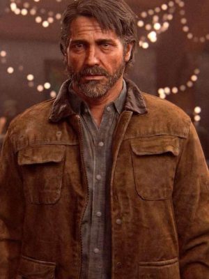 The Last of Us Joel Miller Brown Suede Jacket