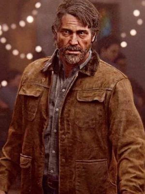 The Last of Us Joel Miller Brown Suede Jacket