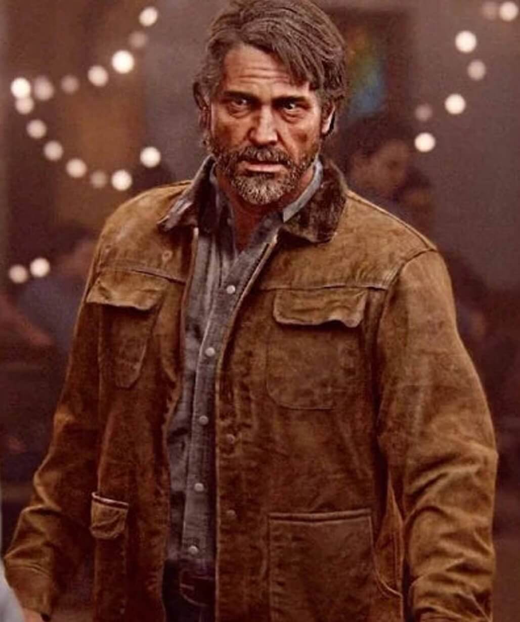 The Last of Us Joel Miller Brown Suede Jacket