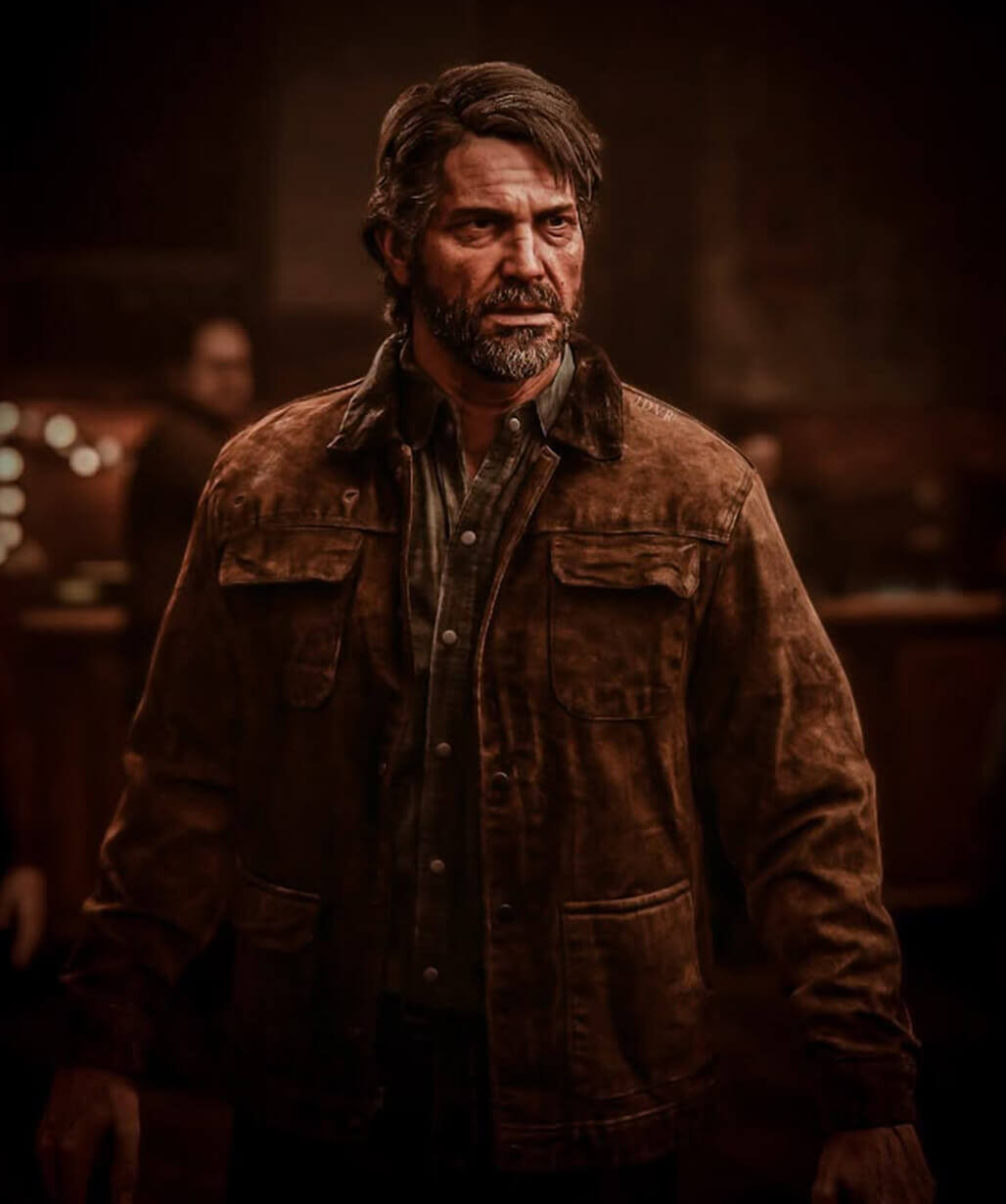 The Last of Us Joel Miller Brown Suede Jacket