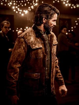 The Last of Us Joel Miller Brown Suede Jacket